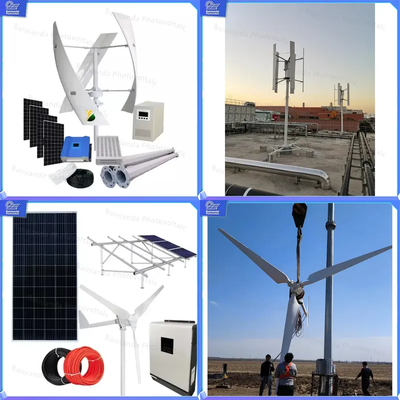 Wind Solar Hybrid Kit - ชุดระบบพลังงานลมและแสงอาทิตย์แบบไฮบริด 3KW 5KW 10KW พร้อมตัวควบคุม MPPT