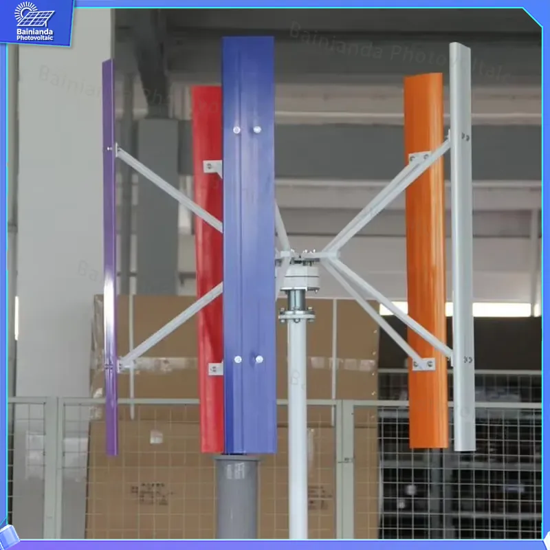 กังหันลมแกนตั้ง 500W 1kW 2kW ร - Wind Solar Hybrid Kit บทวิจารณ์และราคา
