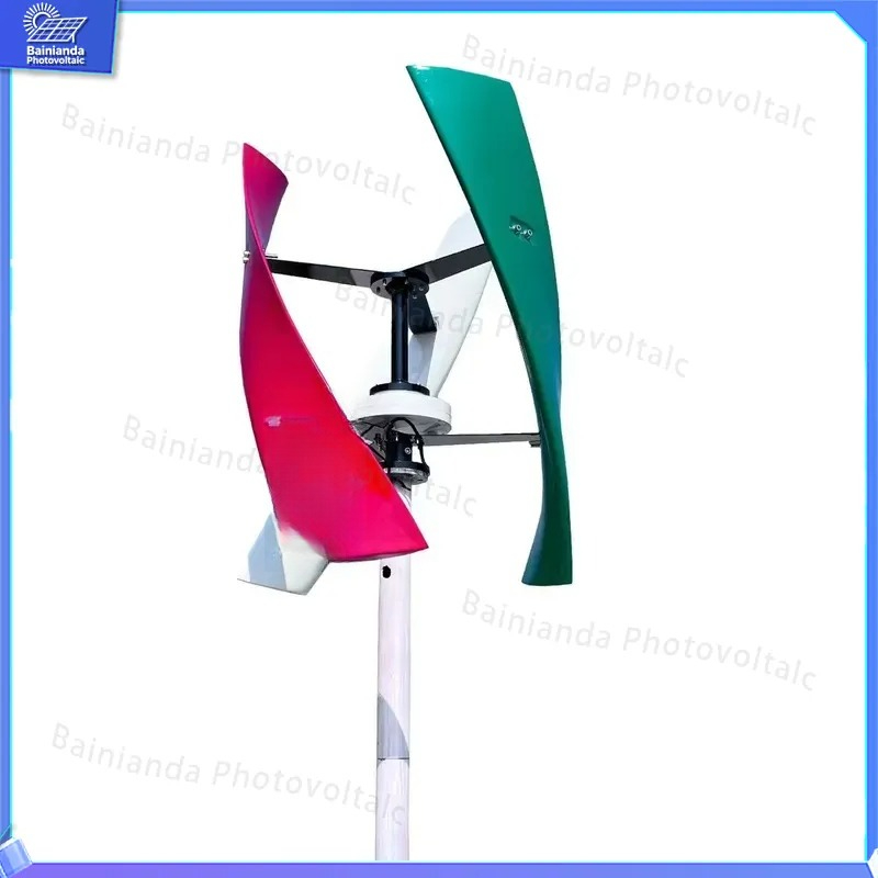 กังหันลมแกนตั้ง 600W 1KW พร้อม - Wind Solar Hybrid Kit บทวิจารณ์และราคา