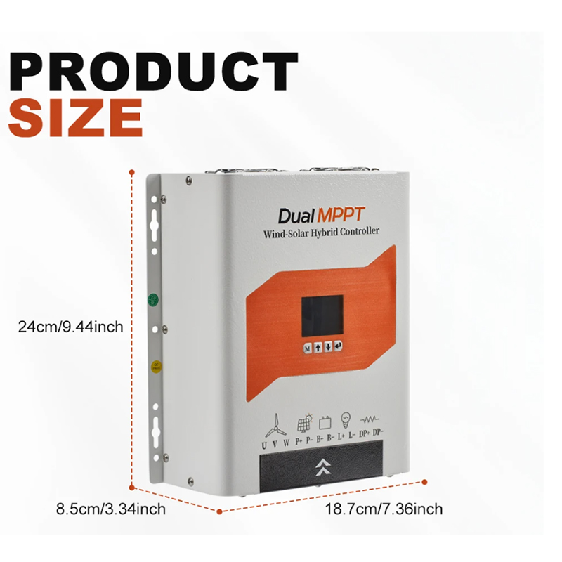 ตัวควบคุมการชาร์จ MPPT ระบบไฮบ - Wind Solar Hybrid Kit บทวิจารณ์และราคา